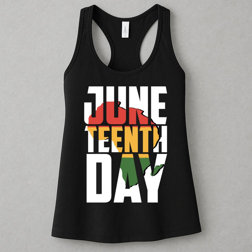 Juneteenth Day African American Pride Womens Tank Top