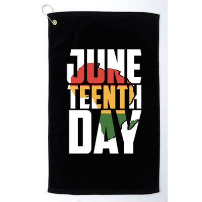 Juneteenth Day African American Pride Platinum Collection Golf Towel