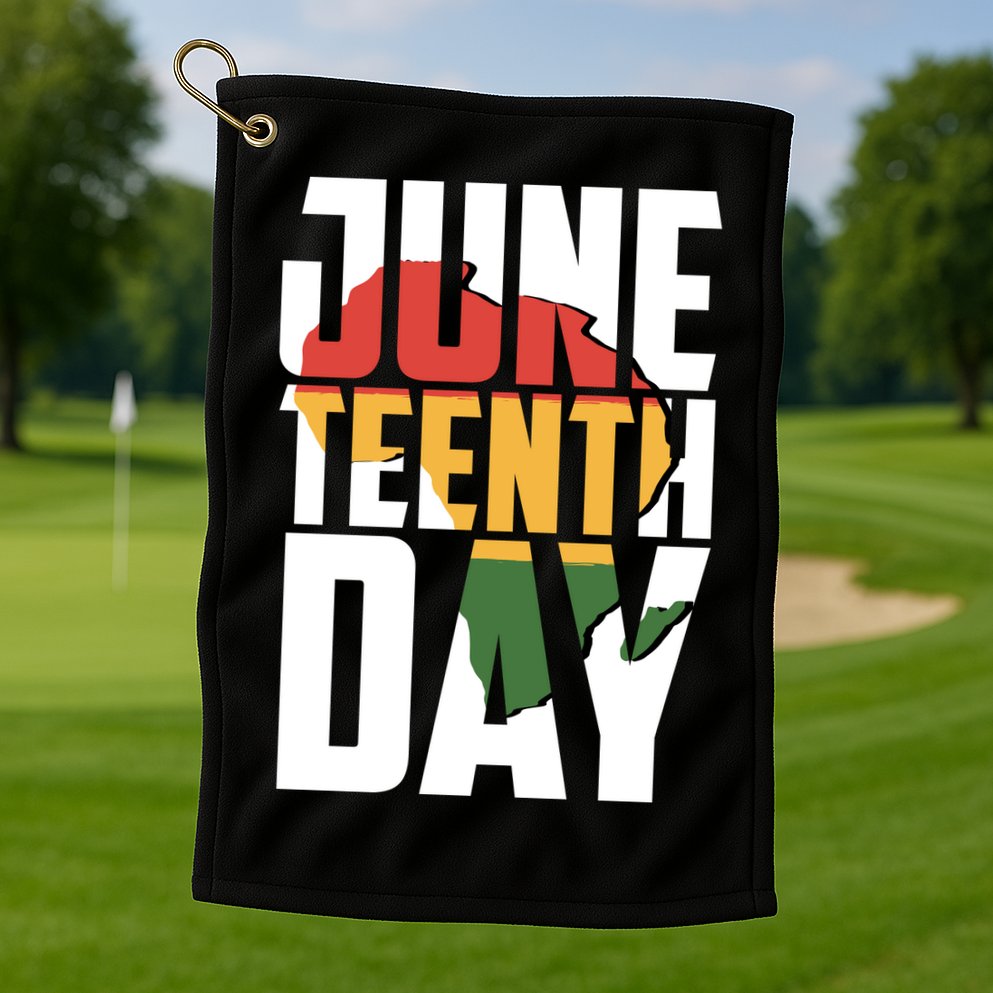 Juneteenth Day African American Pride Golf Towel