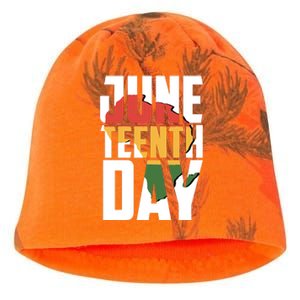 Juneteenth Day African American Pride Kati - Camo Knit Beanie