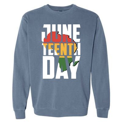 Juneteenth Day African American Pride Garment-Dyed Sweatshirt