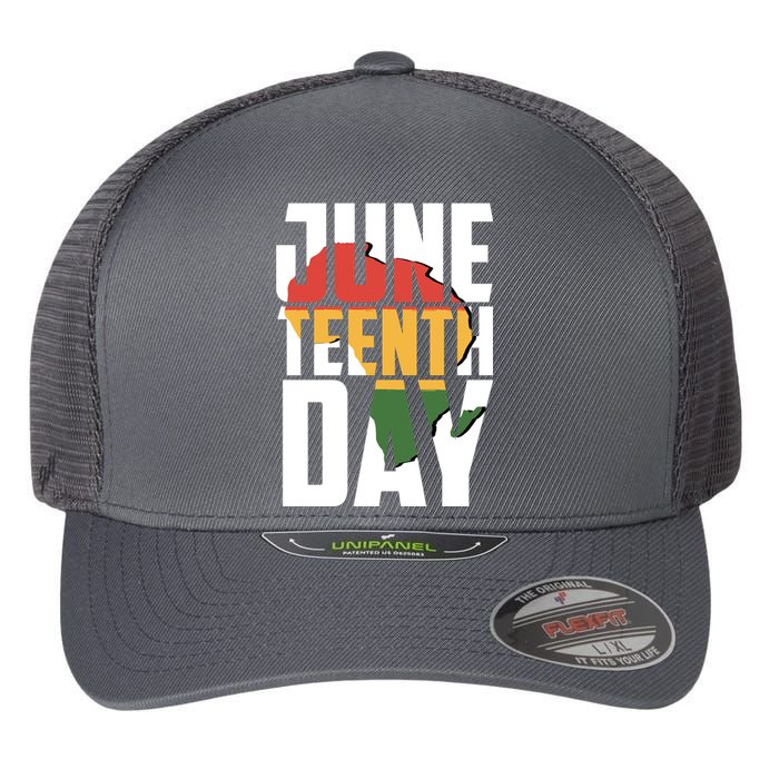 Juneteenth Day African American Pride Flexfit Unipanel Trucker Cap