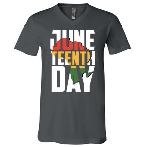 Juneteenth Day African American Pride V-Neck T-Shirt