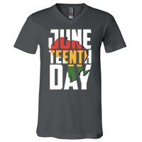 Juneteenth Day African American Pride V-Neck T-Shirt