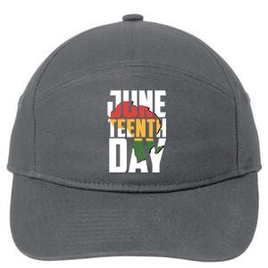 Juneteenth Day African American Pride 7-Panel Snapback Hat