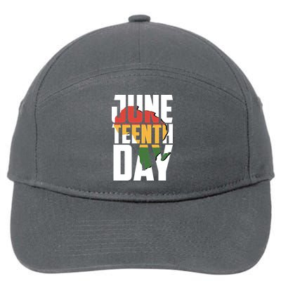 Juneteenth Day African American Pride 7-Panel Snapback Hat