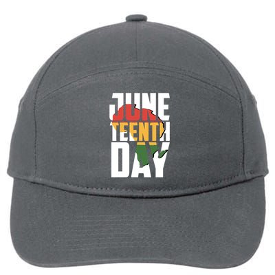 Juneteenth Day African American Pride 7-Panel Snapback Hat