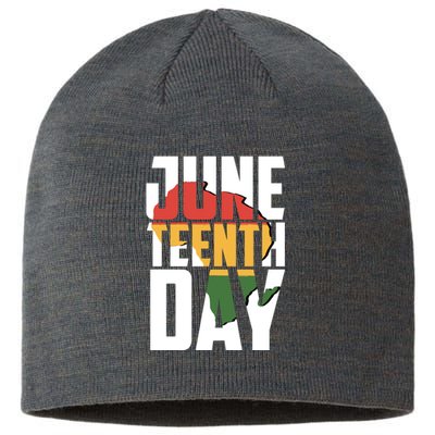 Juneteenth Day African American Pride Sustainable Beanie