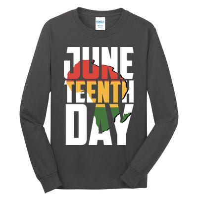 Juneteenth Day African American Pride Tall Long Sleeve T-Shirt