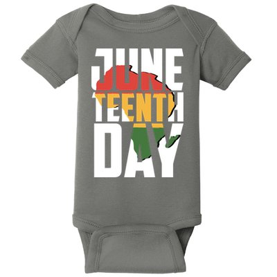 Juneteenth Day African American Pride Baby Bodysuit