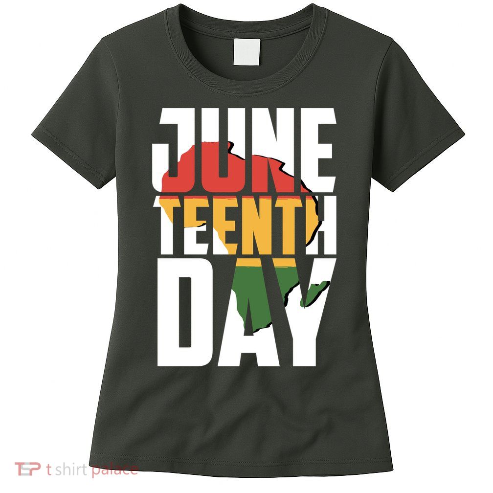 Juneteenth Day African American Pride Womens T-Shirt