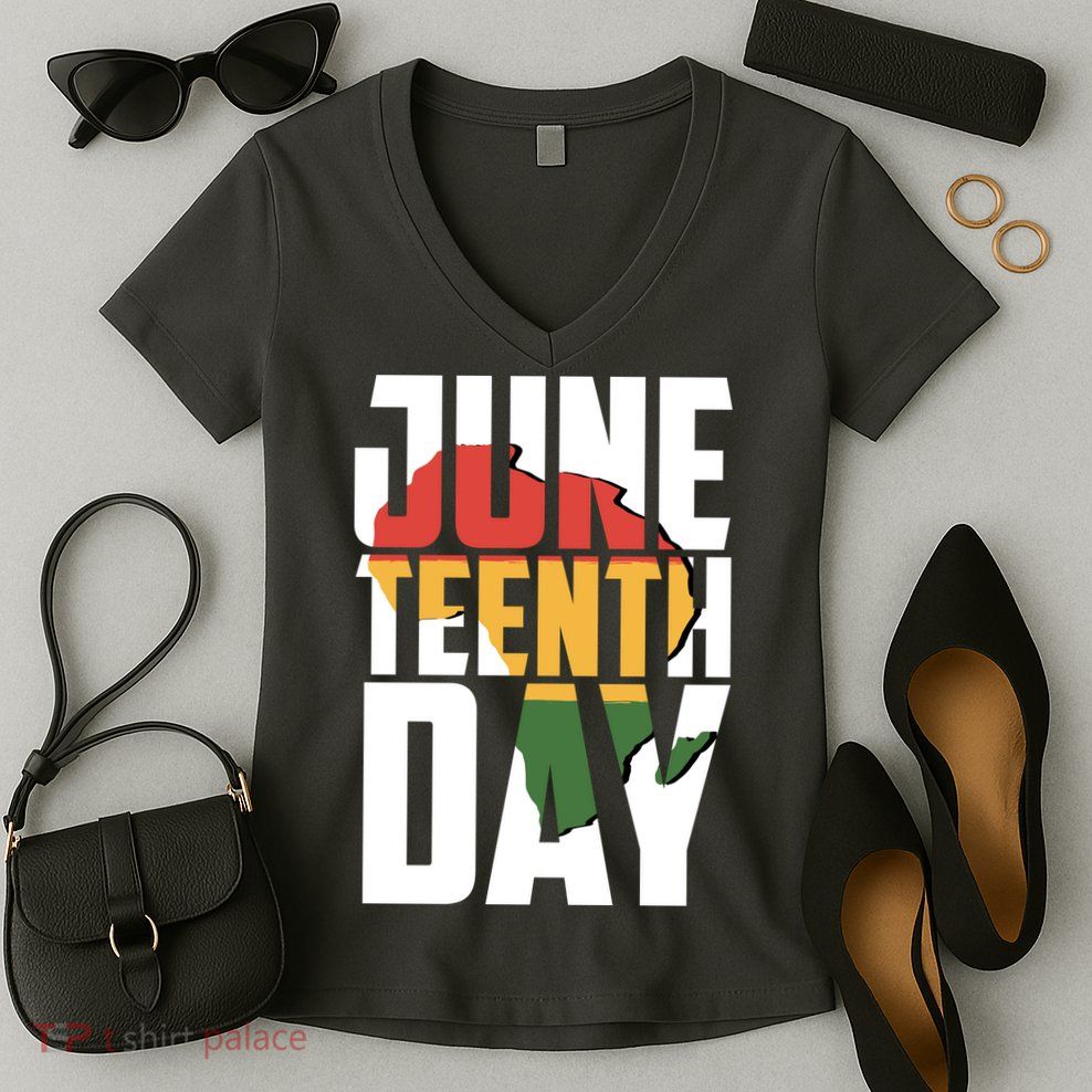 Juneteenth Day African American Pride Women's V-Neck T-Shirt