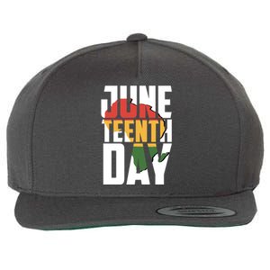 Juneteenth Day African American Pride Wool Snapback Cap