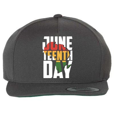 Juneteenth Day African American Pride Wool Snapback Cap