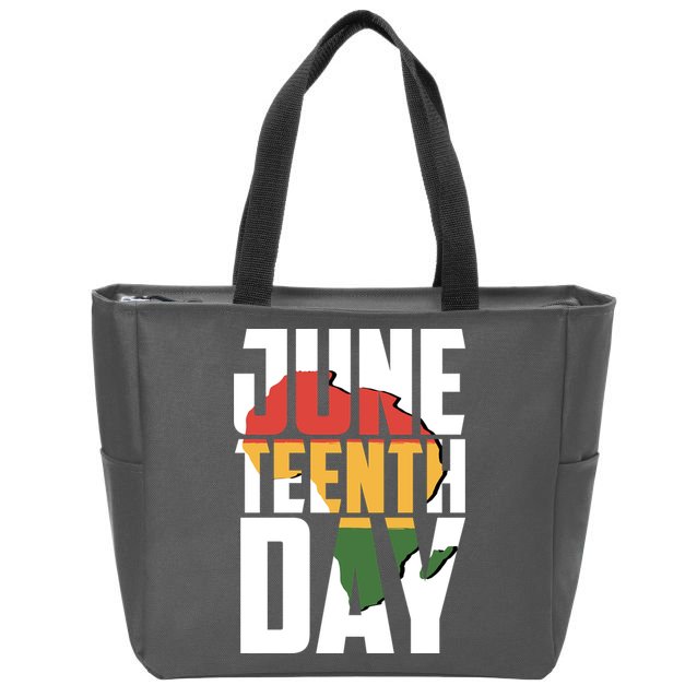 Juneteenth Day African American Pride Zip Tote Bag