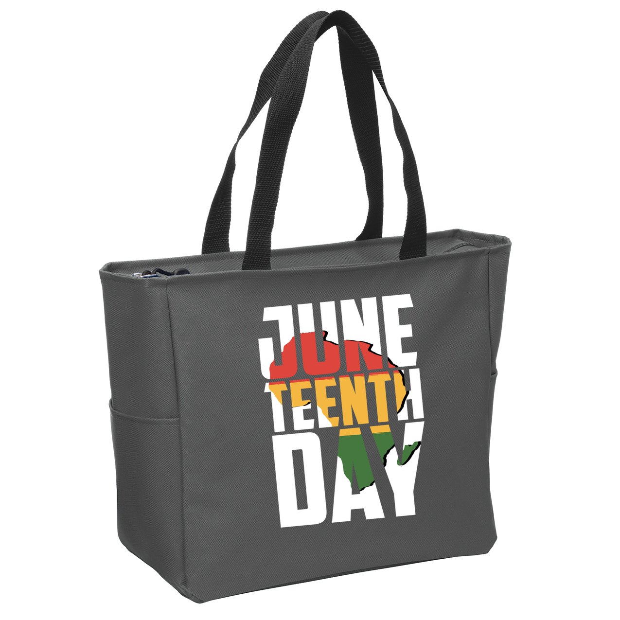 Juneteenth Day African American Pride Zip Tote Bag
