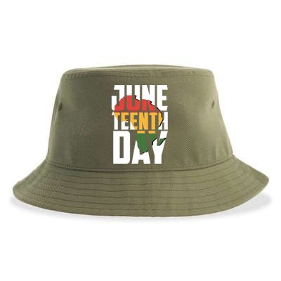 Juneteenth Day African American Pride Sustainable Bucket Hat