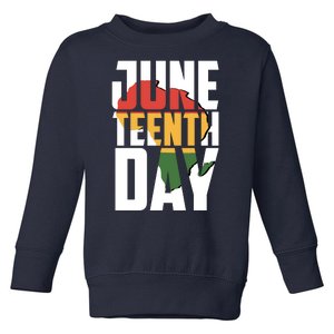 Juneteenth Day African American Pride Toddler Sweatshirt