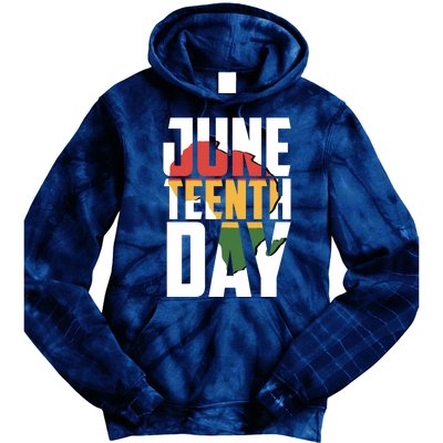 Juneteenth Day African American Pride Tie Dye Hoodie