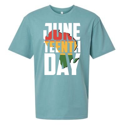 Juneteenth Day African American Pride Sueded Cloud Jersey T-Shirt