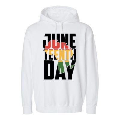 Juneteenth Day African American Pride Garment-Dyed Fleece Hoodie