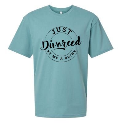 Just Divorced Buy Me A Drink Sueded Cloud Jersey T-Shirt