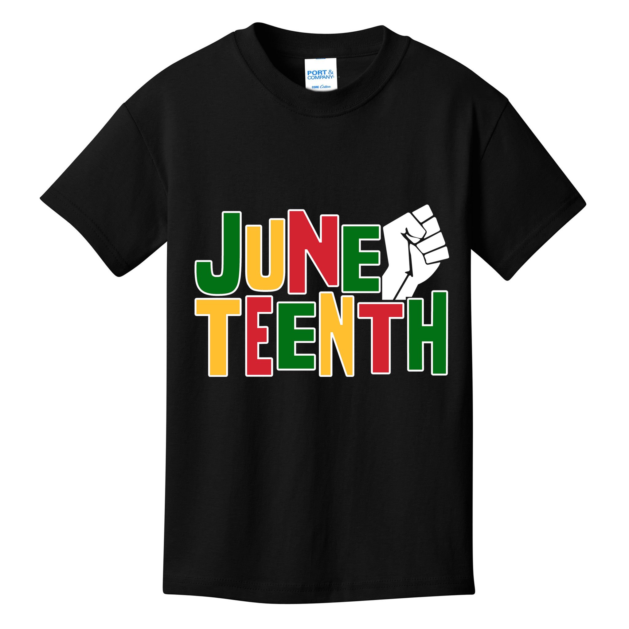 Juneteenth Day Black Power Kids T-Shirt
