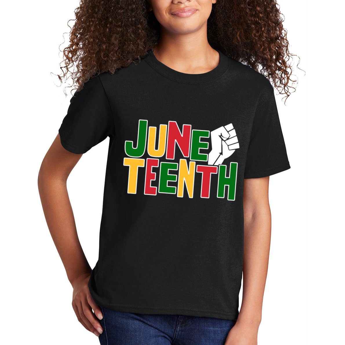 Juneteenth Day Black Power Kids T-Shirt