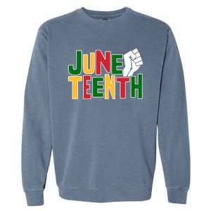 Juneteenth Day Black Power Garment-Dyed Sweatshirt