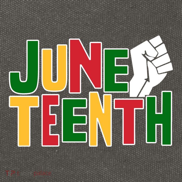 Juneteenth Day Black Power Cotton Canvas Backpack