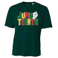 Juneteenth Day Black Power Cooling Performance Crew T-Shirt