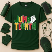 Juneteenth Day Black Power Performance Shirt