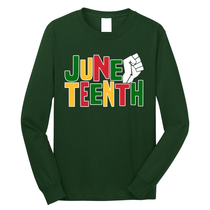 Juneteenth Day Black Power Long Sleeve Shirt