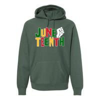 Juneteenth Day Black Power Premium Hoodie