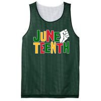 Juneteenth Day Black Power Mesh Reversible Basketball Jersey Tank