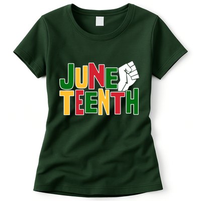 Juneteenth Day Black Power Womens T-Shirt