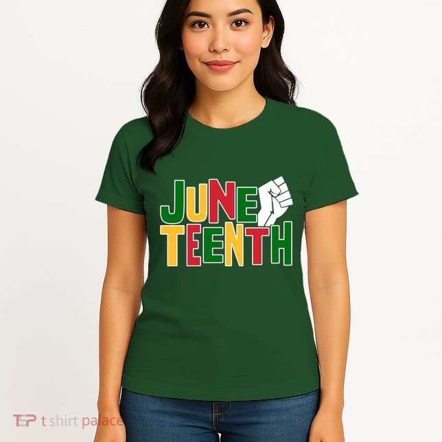 Juneteenth Day Black Power Womens T-Shirt
