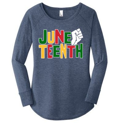 Juneteenth Day Black Power Women's Perfect Tri Tunic Long Sleeve Shirt