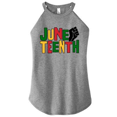 Juneteenth Day Black Power Women’s Perfect Tri Rocker Tank