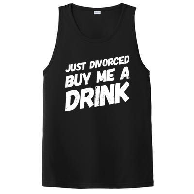 Just Divorced Buy Me A Drink Funny Humor Divorce PosiCharge Competitor Tank