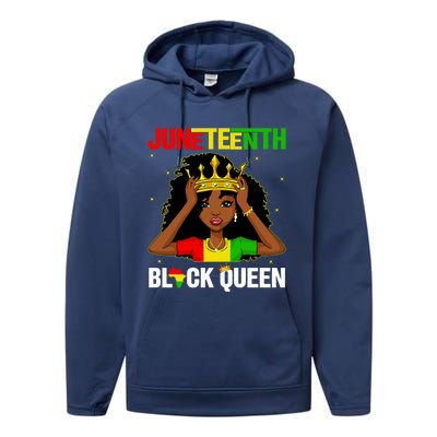 Juneteenth Day Black Freedom Black Hu Rights Meaningful Gift Performance Fleece Hoodie