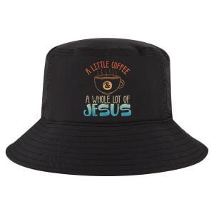 Jesus Design Christian Coffee Lover Cool Comfort Performance Bucket Hat