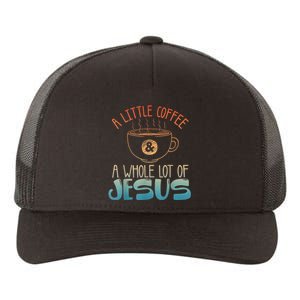 Jesus Design Christian Coffee Lover Yupoong Adult 5-Panel Trucker Hat