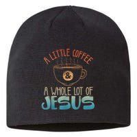 Jesus Design Christian Coffee Lover Sustainable Beanie