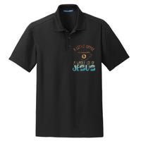 Jesus Design Christian Coffee Lover Dry Zone Grid Polo