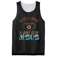 Jesus Design Christian Coffee Lover Mesh Reversible Basketball Jersey Tank