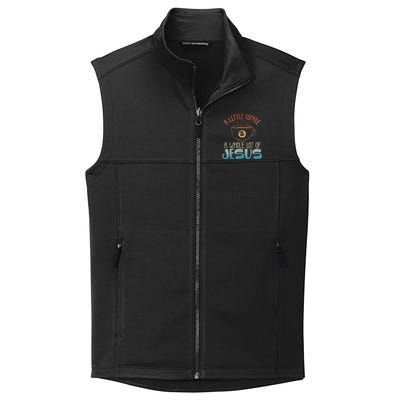 Jesus Design Christian Coffee Lover Collective Smooth Fleece Vest