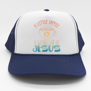 Jesus Design Christian Coffee Lover Trucker Hat