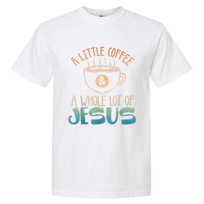 Jesus Design Christian Coffee Lover Garment-Dyed Heavyweight T-Shirt