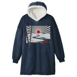 Jdm Drifting Car Drift Extreme Japanese Racing Sport Design Gift Hooded Wearable Blanket